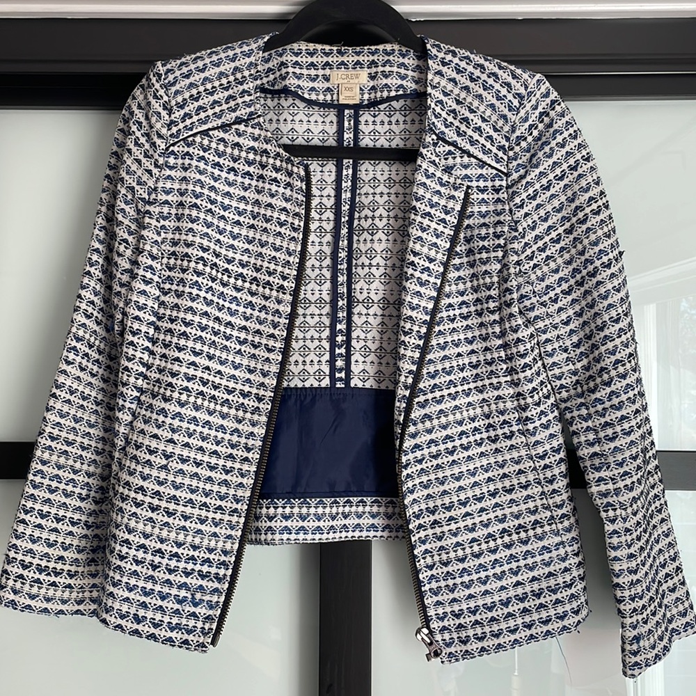❌SOLD❌ J.Crew Blazer With Zipper Details